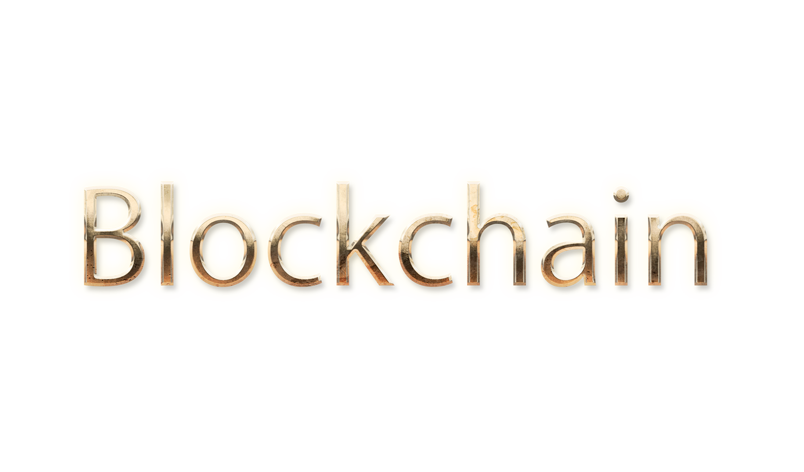 WORD BLOCKCHAIN gold text typography PNG images free